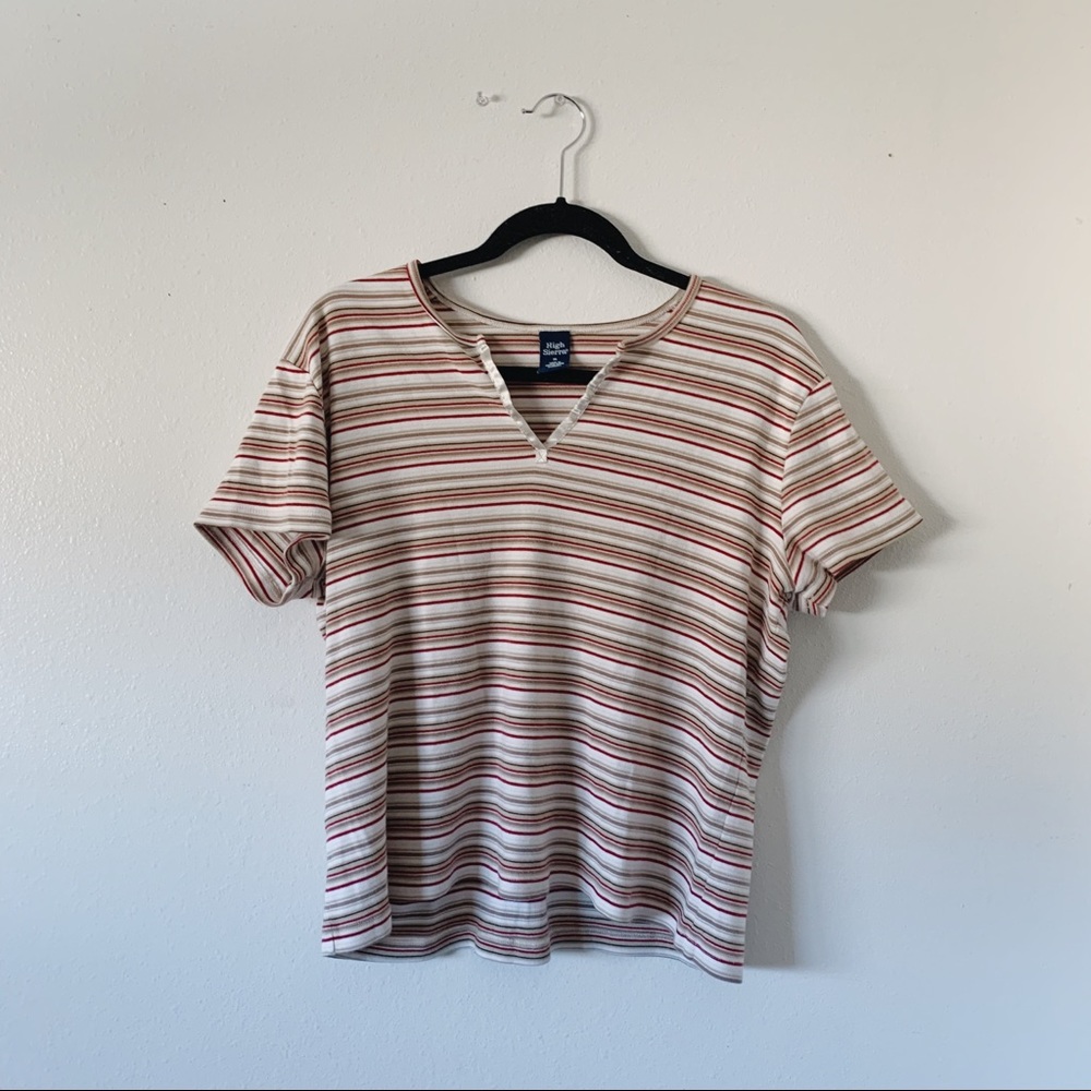Striped short sleeve shirt